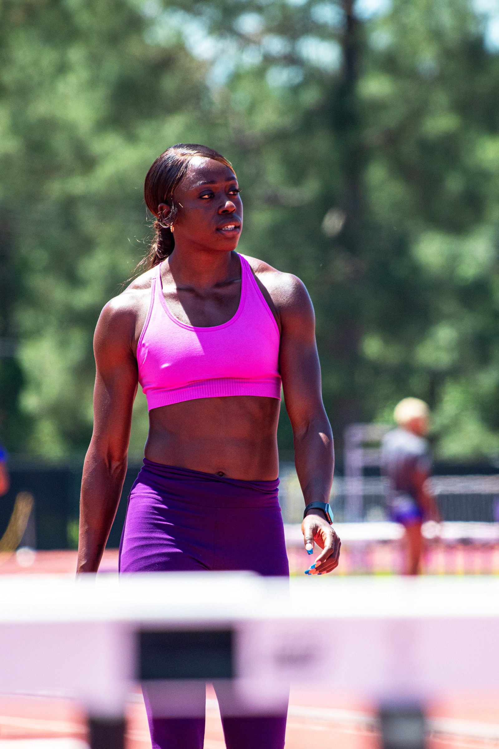 Olympic sprinter Desiree Henry training at high-performance camp in Texas preparing for Paris 2024 Olympics