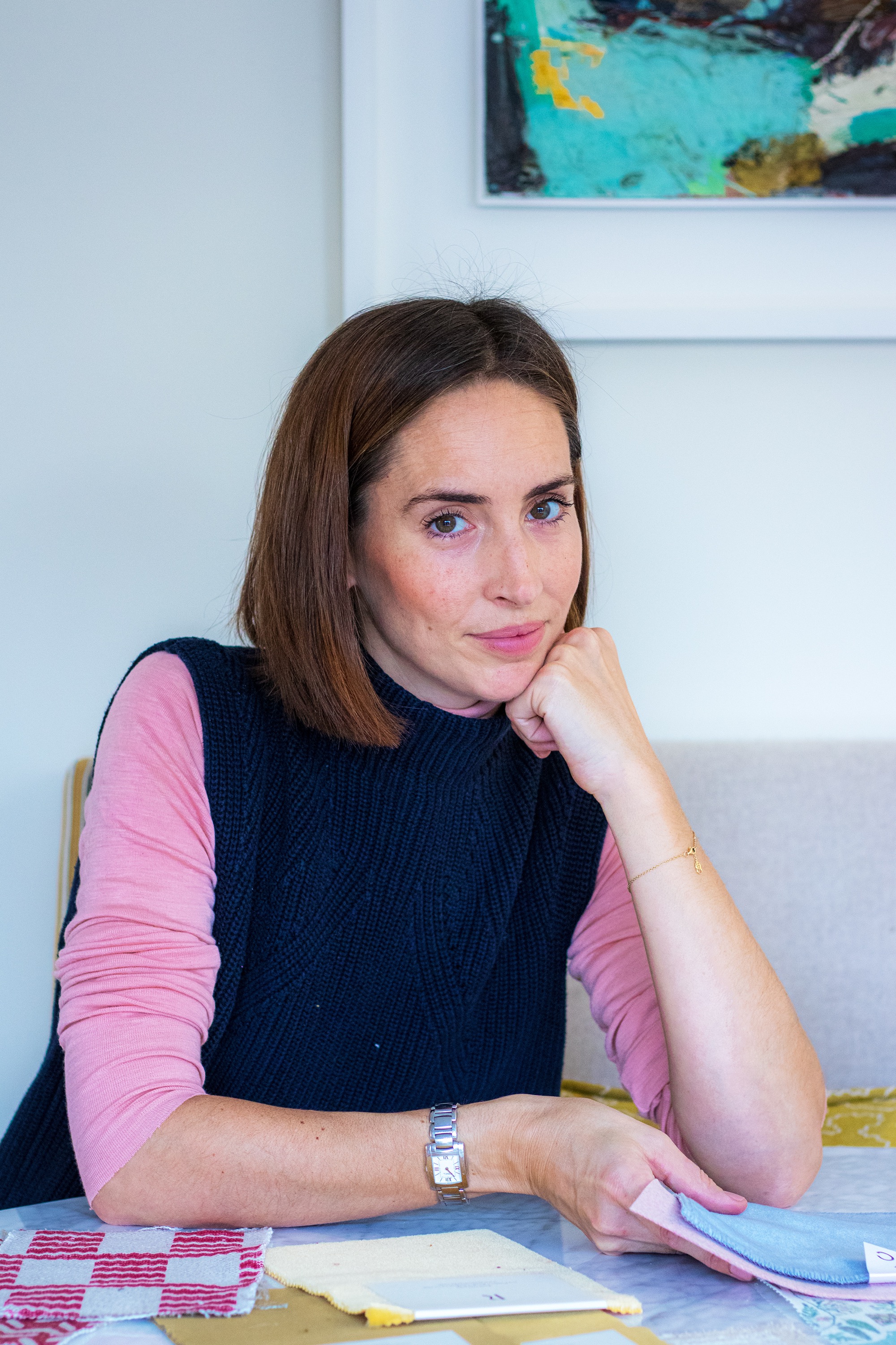 Kirsten Dryden upholstery specialist portrait, London