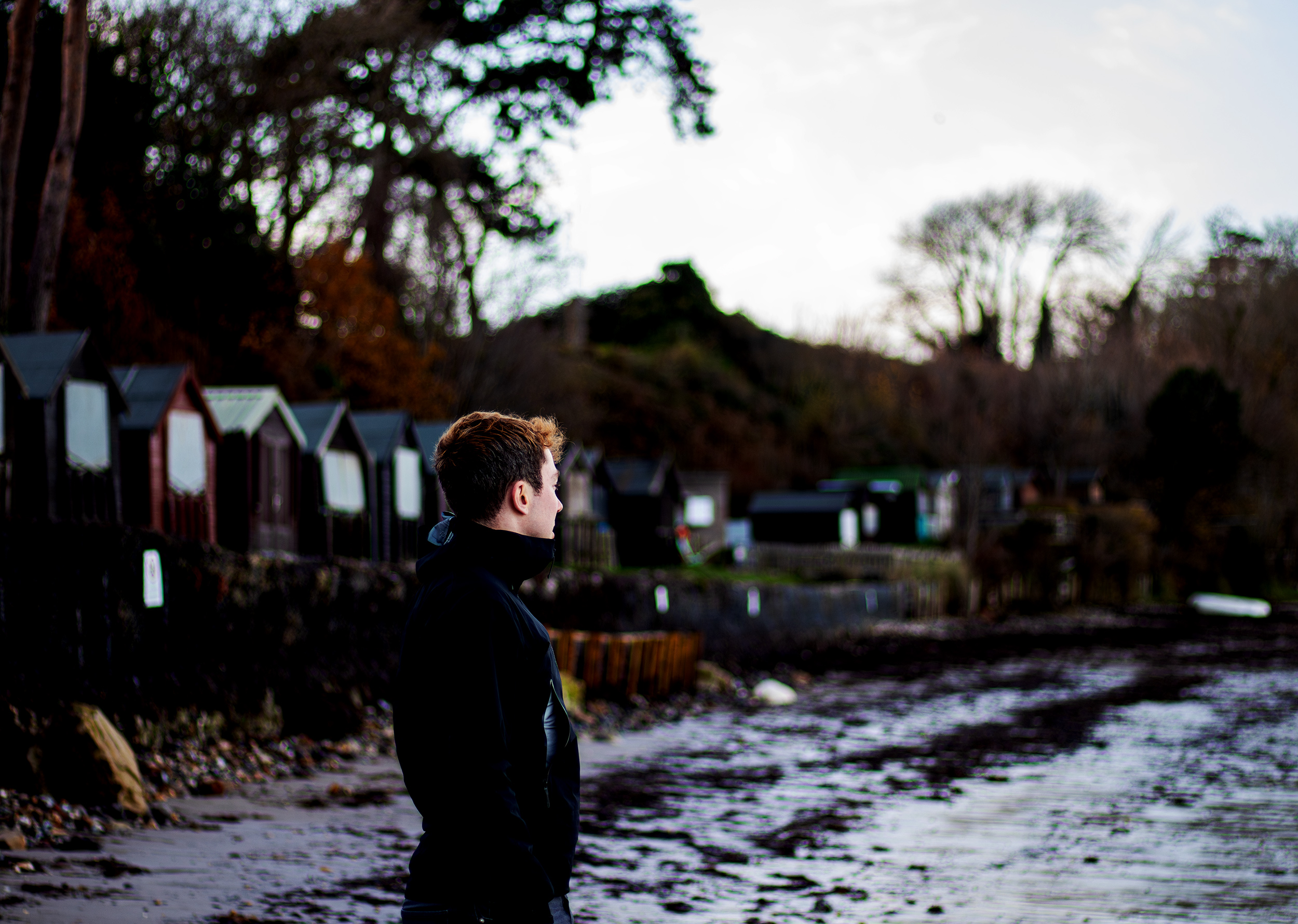 Solo portrait on the beach — portrait photography by Katherine Lucas